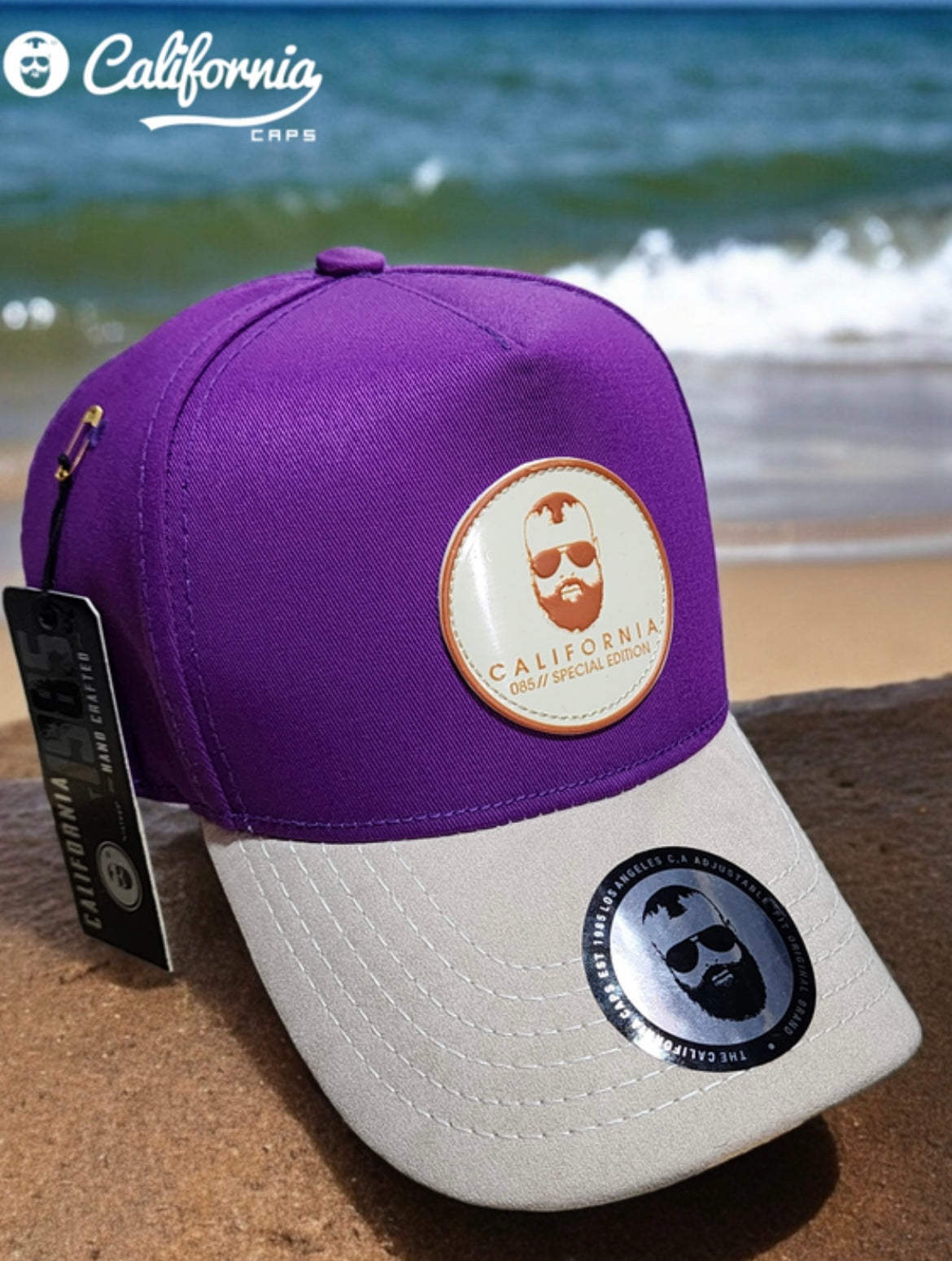 Gorras clásicas de California en color morado