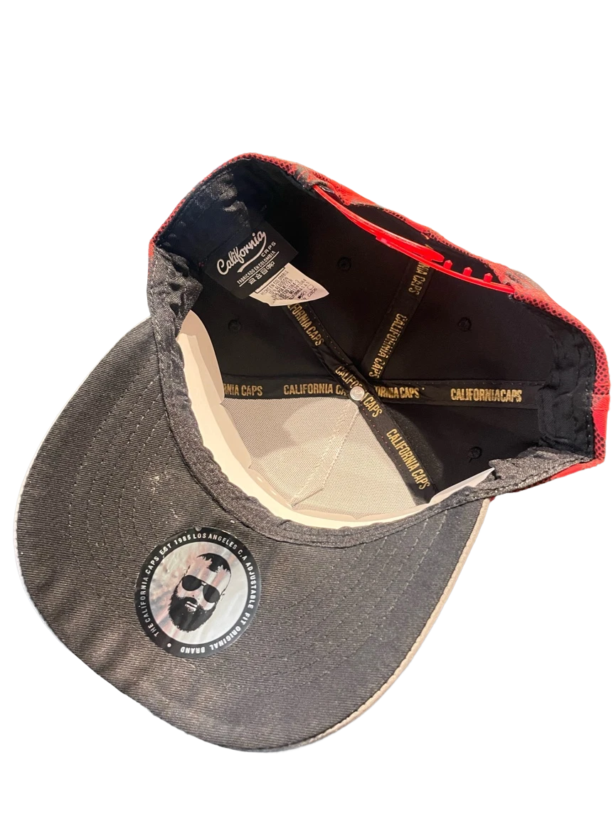 Gorras de California de color rojo camuflaje