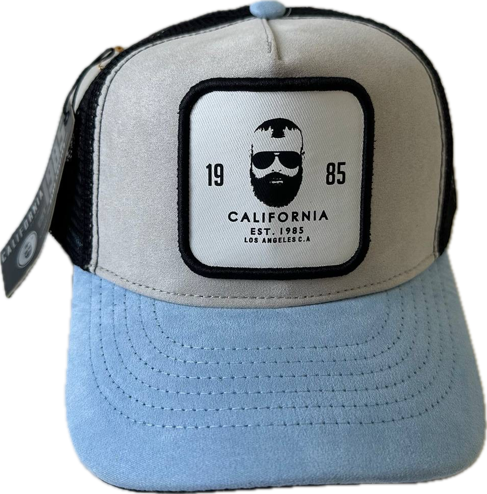 California caps vintage sky and gray