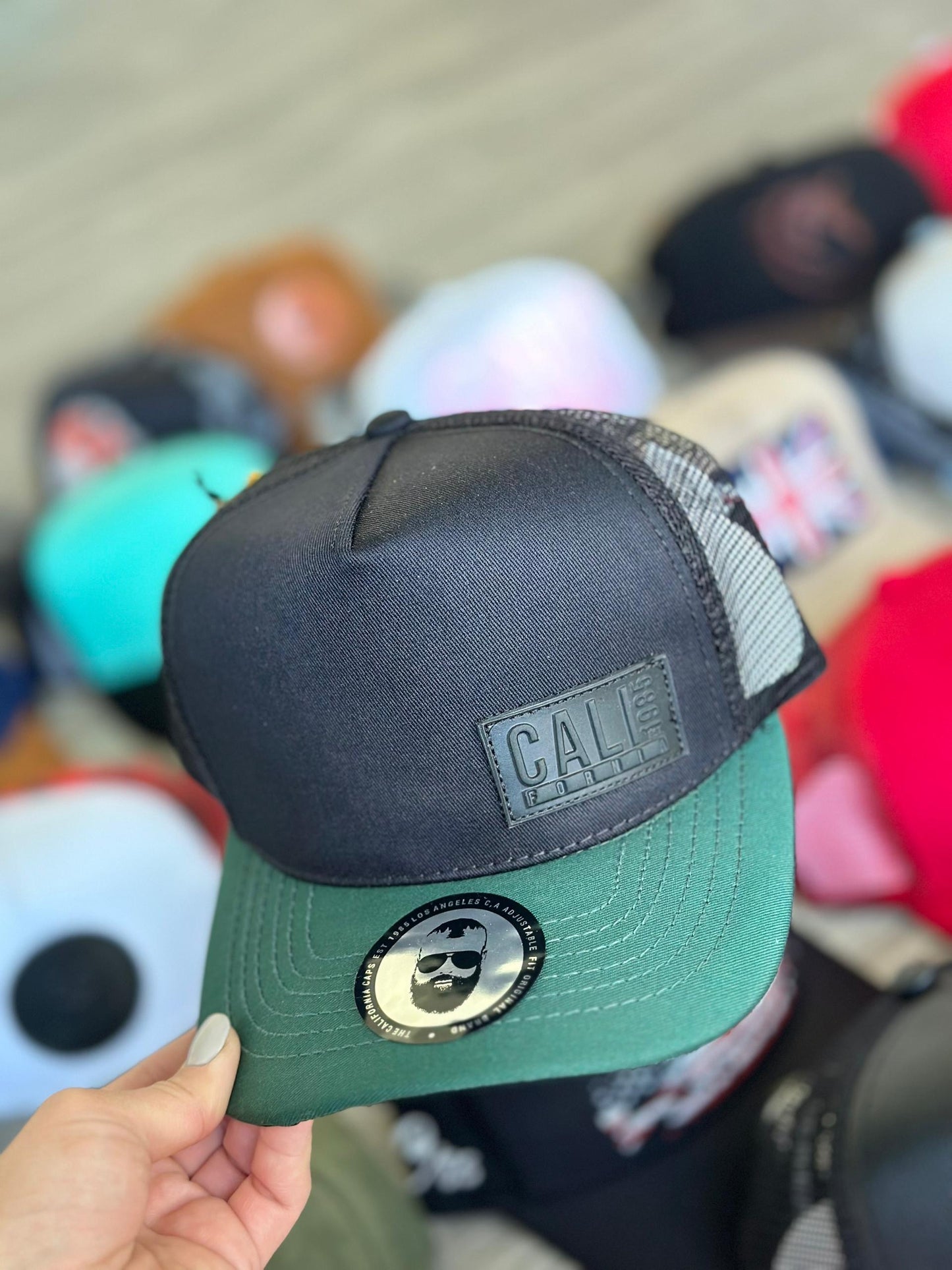 California caps Dark Green crew