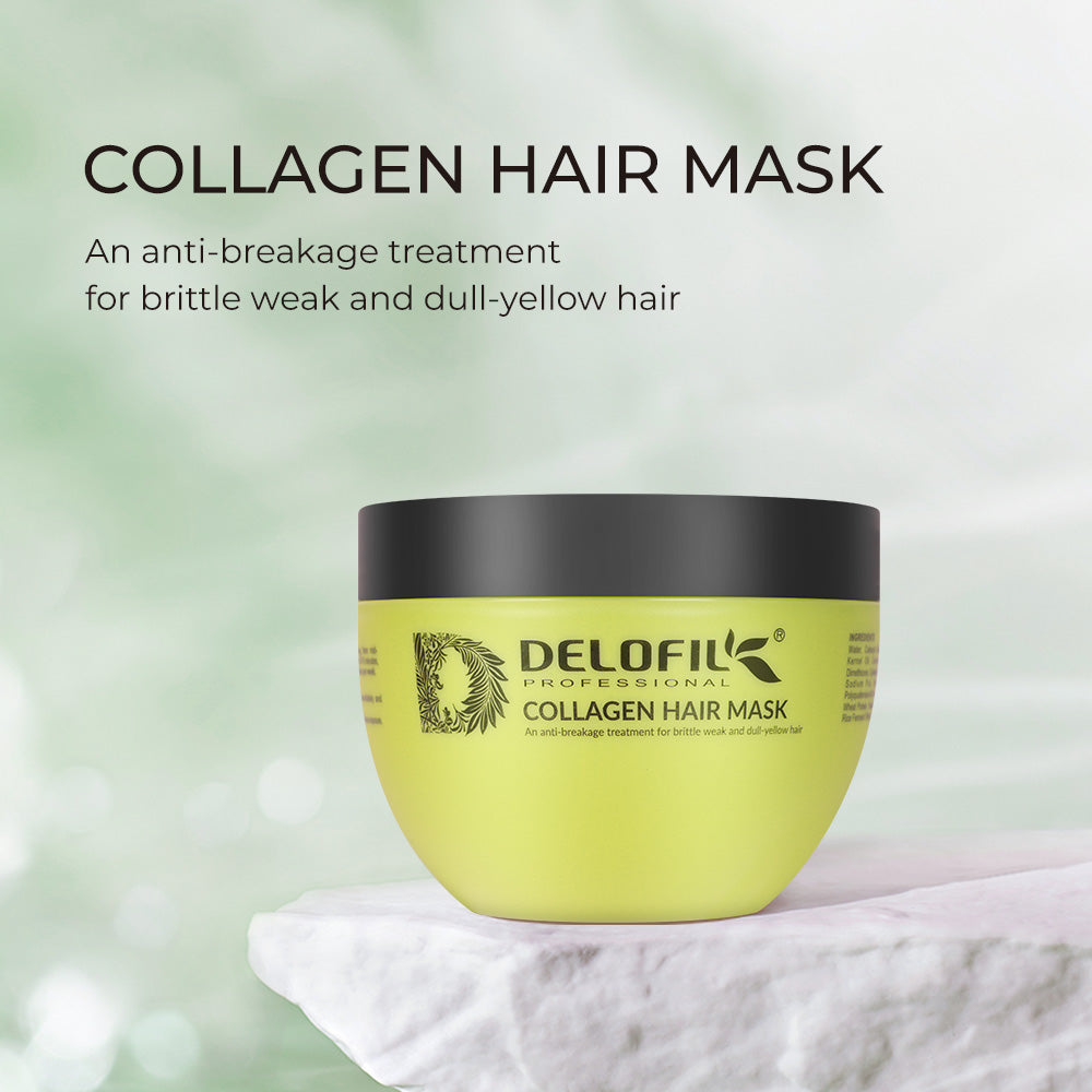 Hair Mask Delofil Collagen, Argan Oil 8.45Olz - 250gr