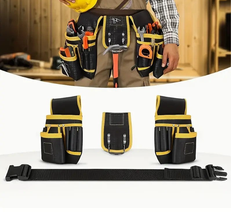 26-Pocket Magnetic Tool Belt – Adjustable Multi-Functional Work Waist Bag