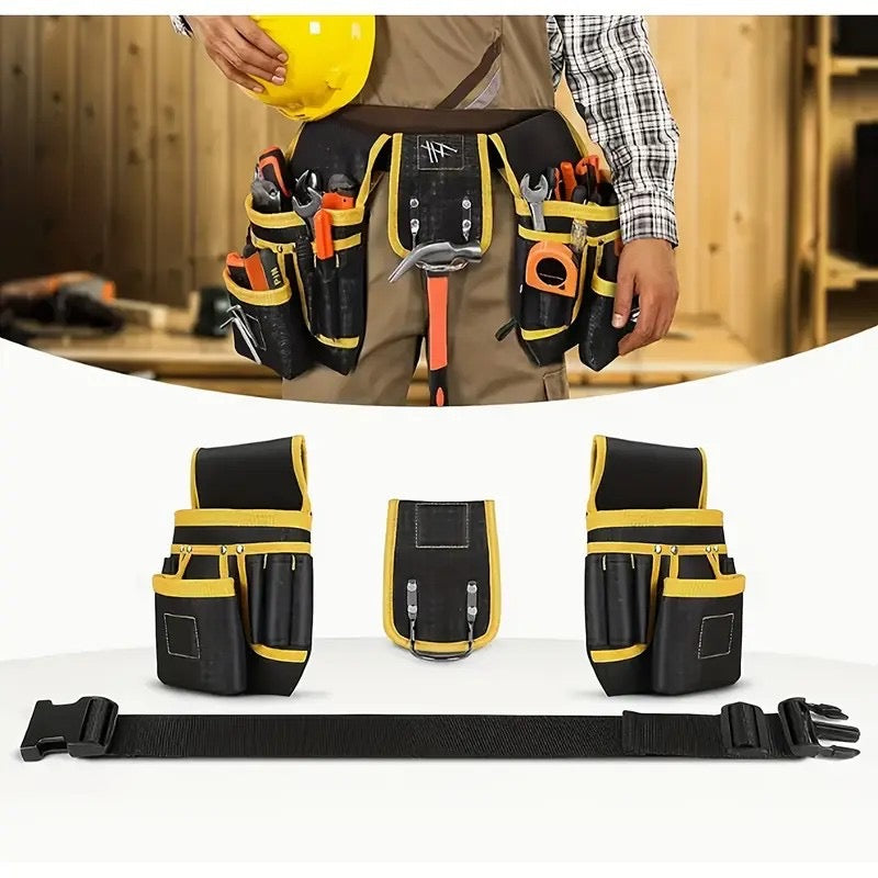 26-Pocket Magnetic Tool Belt – Adjustable Multi-Functional Work Waist Bag